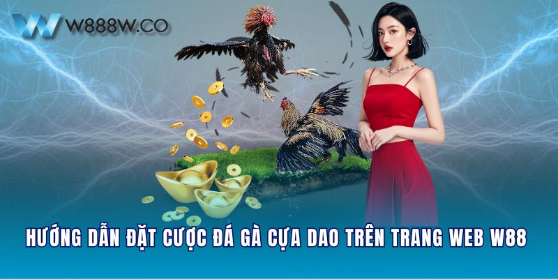 Hướng dẫn đặt cược đá gà cựa dao trên trang web W88