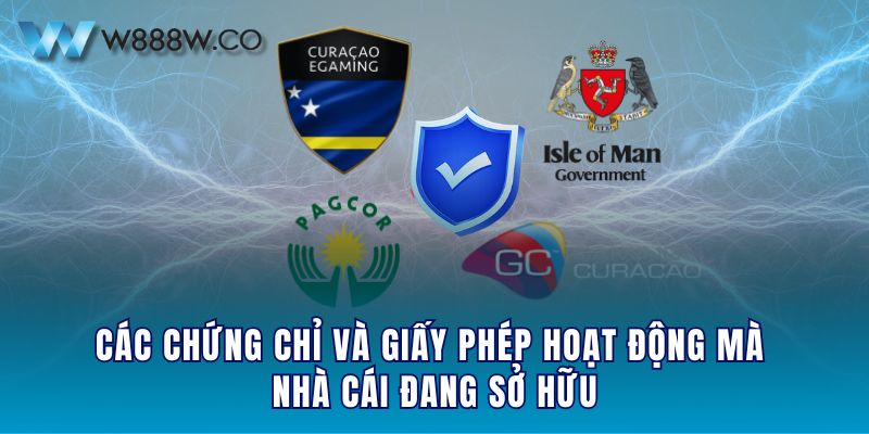 Các chứng chỉ và giấy phép hoạt động mà nhà cái đang sở hữu